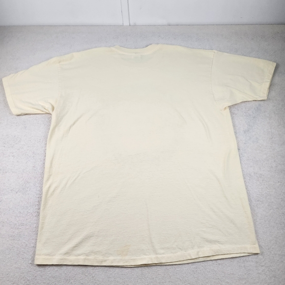 VTG Single Stitch Anvil USA Size 2X Light Yellow Sewing Graphic Shirt - Picture 10 of 11